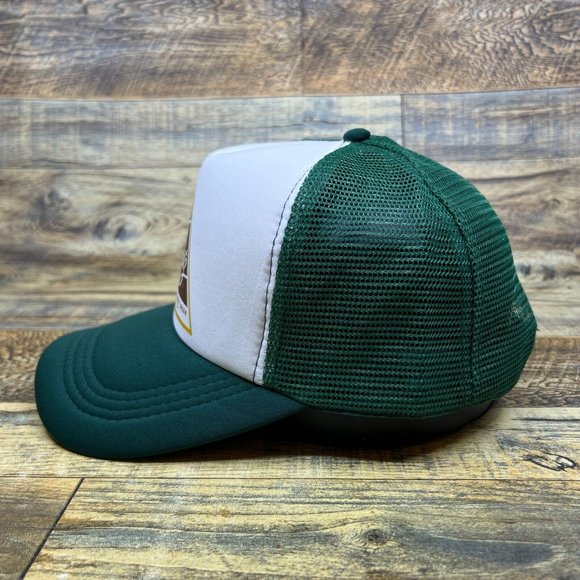 Blatz Beer Mens Trucker Hat Green Snapback Milwaukee Wisconsin Defunct Pabst Cap - Picture 4 of 8